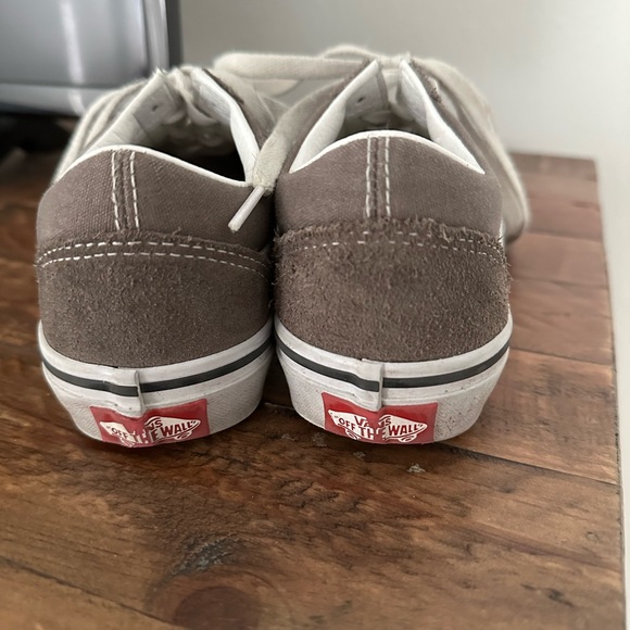 Brown and White Vans boys size 3.5 - Picture 4 of 5